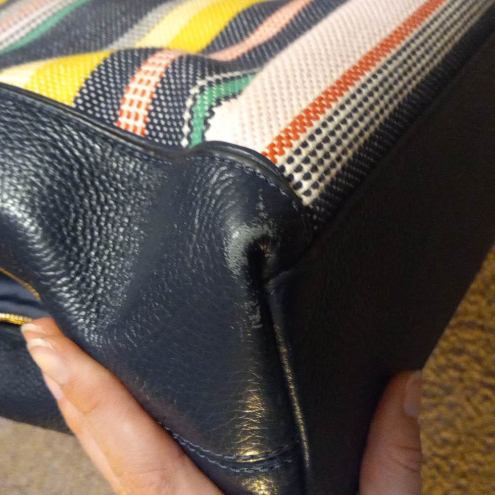 Kate Spade multicolored & navy blue beautiful bag - Picture 12 of 15